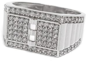 Grid Bar Diamond Shahenshah Ring