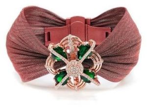 Rose Gold Floral Gem Ladies Brooch