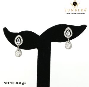 Teardrop Diamond Style Drop Earrings, Brand Name : SUNBERA®