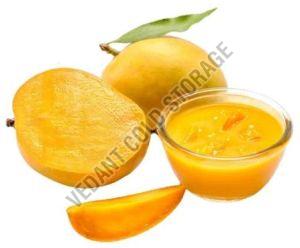 Frozen Alphonso Mango Pulp, Color : Yellow, Grade : Food Grade