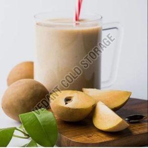 Frozen Chikoo Pulp, Color : Brown, Certification : FSSAI