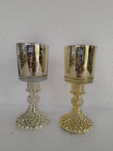 Glass Candle Holder Stand