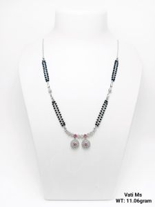 Vati MS Pink Stone Bead Necklace, Packaging Type : Velvet Box