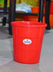 30 Liter Red Round Dustbin