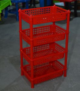 4 Tier Plastic Vegetable Rack