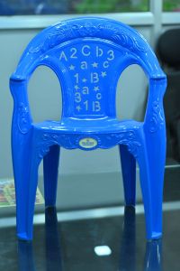 Blue Plastic Baby Chair