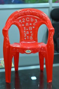 Red Plastic Baby Chair