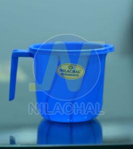 Plain 1 Liter Blue Plastic Mug, Brand Name : Nilachal