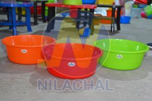 Plain Nilachal 16 Liter Plastic Basin, Color : Multi Color