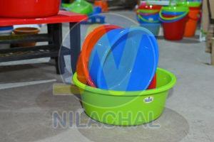 Nilachal 20 Liter Plastic Basin, Color : Multi Color