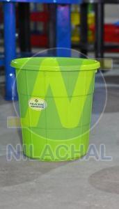 Plastic 30 Liter Green Round Dustbin, Brand Name : Nilachal