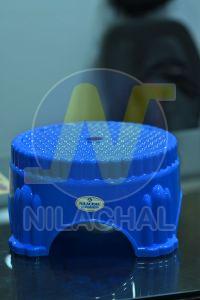 Blue Plastic Bathroom Stool, Brand Name : Nilachal