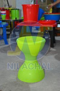 Green Plastic Damroo Stool, Brand Name : Nilachal for Seating
