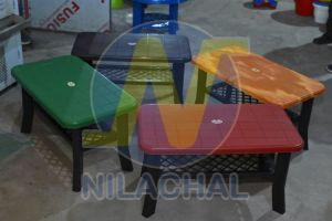 Modern Rectangular Plastic Center Table, Brand Name : Nilachal
