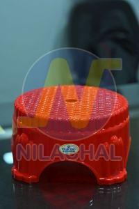Red Plastic Bathroom Stool, Brand Name : Nilachal