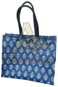 Printed Jute Cotton Handbags, Shape : Rectangular, Square