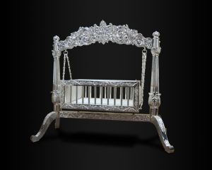 Floral Arch Baby Cradle with Cushioned Base