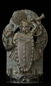 Lotus Halo Vithoba Cow Base Sculpture