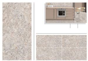 Marble Vitrifed High Glossy Floor Tiles, Color : Grey 600x1200mm