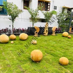 Polished Marble Garden Sculpture, Color : Brownish Standard