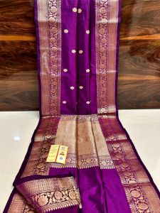 Ladies Katan Silk Banarasi Saree Wedding, Festive, Formal