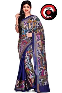 Ladies Kathha Bangalore Tussar Saree