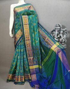 Ladies Patola Ikkat Silk Saree Wedding, Festive, Cultural