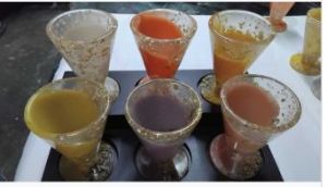 Polished Ceramic Con Gilas Ice Cream Set for Serving