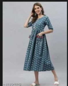 Printed Cotton Ladies Used Clothes Casual Wear