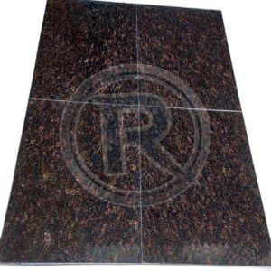 Tan Brown Granite Tiles, Thickness : 10mm for Flooring Wall Cladding