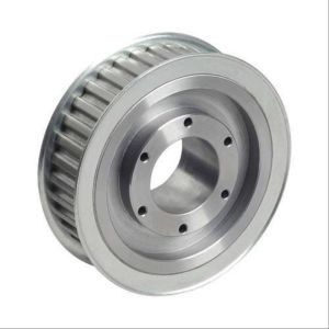 Polished Stainless Steel Timing Belt Pulley, Color : Silver