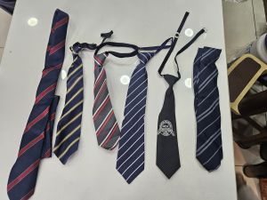 Plain Center Logo School Tie M, Gender : Female, Male
