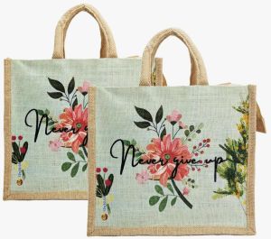 Eco Friendly Jute Bags 36X36X15cm, Technics : Washed