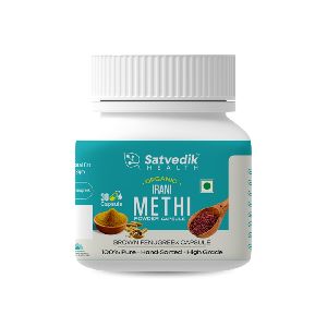 Organic Irani Methi Brown Fenugreek Capsules, Packaging Type : Bottle