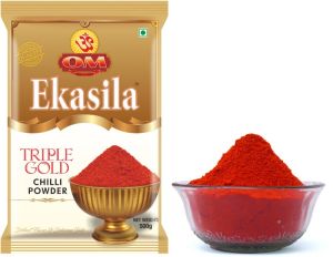 Om Ekasila Triple Gold Chilli Powder 100 Gram