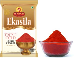 Om Ekasila Triple Gold Chilli Powder 500 Gram