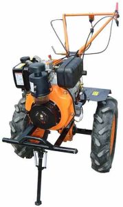 12 HP Orange Diesel Power Tiller