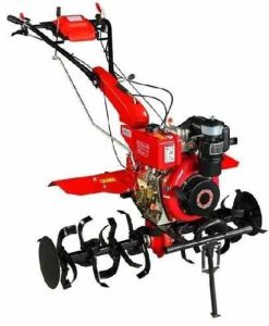 Manual 7 HP Red Petrol Power Tiller