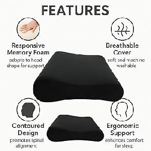Plain Cervical Neck Pillow, Color : Multicolor Multisizes