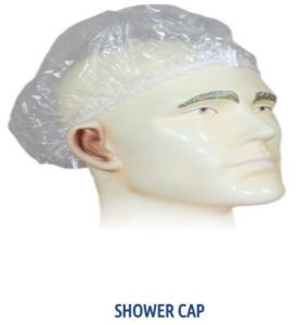 Plastic Disposable Shower Cap Standard Free Style Plain