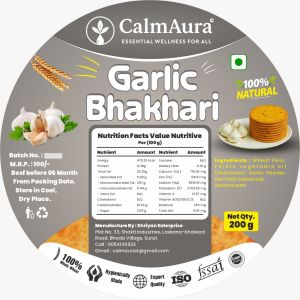 Garlic Bhakhri for Human Consumption
