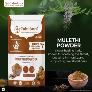 Mulethi Root Powder (Glycyrrhiza Glabra / Yashtimadhu) &AMP;ndash; Sore Throat &AMP;AMP; Voice Clarity