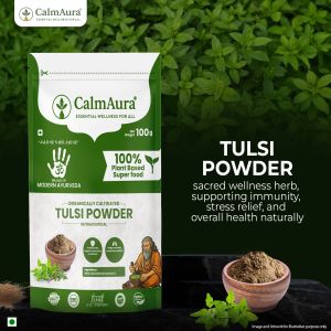 Tulsi Leaf Powder (Holy Basil) Immunity & Respiratory Wellness 100% Natural Ayurvedic H