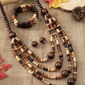 Wooden Necklace Sets