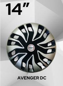 Prigan Black Silver 14 Inch Wheel Cover/wheel Cap, Universal Model (For All 14 Inch Cars) (set OF 4