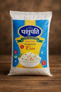 Pashupati White Sortex Clean Basmati Rice, Packaging Size : 25Kg