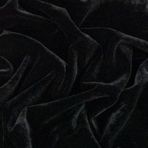 Black Designer Velvet Fabric
