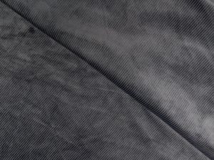 Dark Grey Designer Stripes Corduroy Thick Soft Fabric