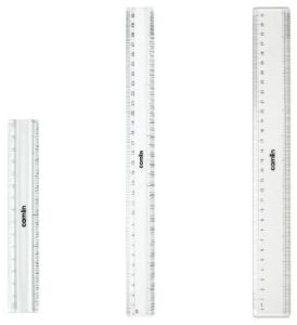 Camlin Plastic Scale, Color : Transparent for Student Use