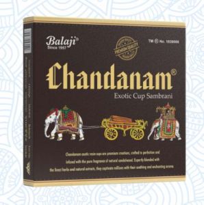 Chandan Exotic Sambrani Cup Standard for Worship Use